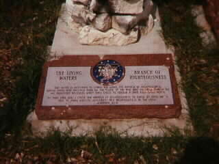 [Monument to 'The Living Waters -- Branch of Righteousness']