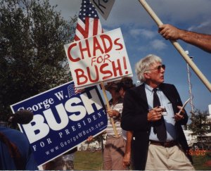 [Picture: Chads for Bush sign]